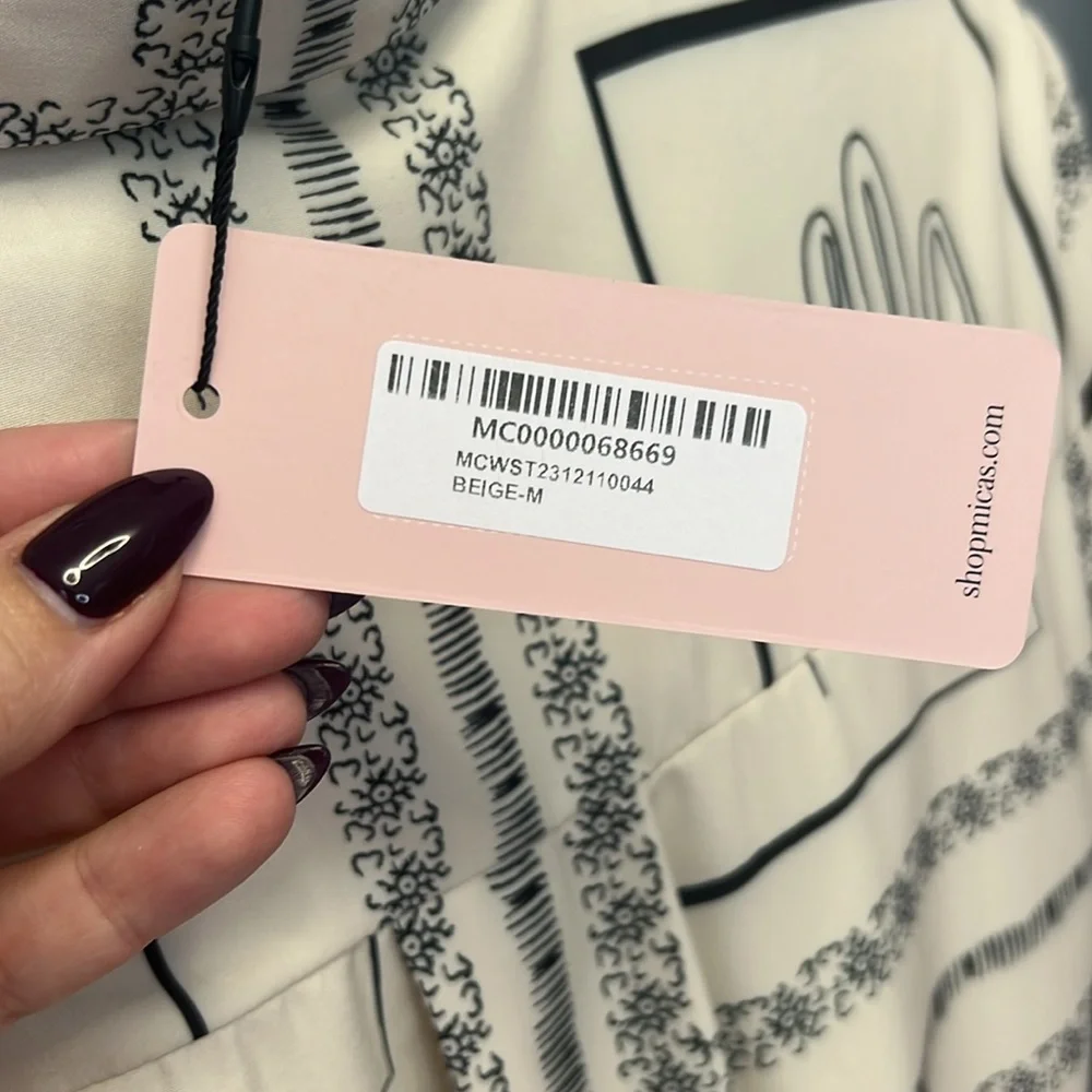 NWT Micas 2 Piece Set Pants and Long Sleeve Bottom Down Top - Picture 8 of 8